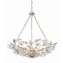 Crystorama Lighting Group Marselle 6 Light 24" Wide Taper Candle Abstract Chandelier Antique Silver