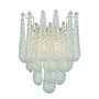 Crystorama Lighting Group Ollie 2 Light 19" Tall Wall Sconce with Textured Sand Glass Shade Aged Brass / Green