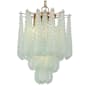 Crystorama Lighting Group Ollie 4 Light 14" Wide Pendant / Converts to Semi-Flush Aged Brass / Green