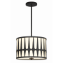 Crystorama Lighting Group Royston 3 Light 15" Wide Pendant Black