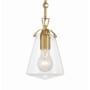 Crystorama Lighting Group Voss 6" Wide Mini Pendant Luxe Gold