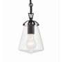 Crystorama Lighting Group Voss 6" Wide Mini Pendant Matte Black