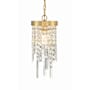 Crystorama Lighting Group Winfield 7" Wide Crystal Mini Pendant Antique Gold