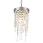 Crystorama Lighting Group Winfield 7" Wide Crystal Mini Pendant Antique Silver