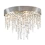 Crystorama Lighting Group Winfield 4 Light 16" Wide Flush Mount Waterfall Ceiling Fixture Antique Silver
