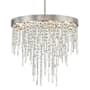 Crystorama Lighting Group Winfield 6 Light 24" Wide Crystal Waterfall Chandelier Antique Silver