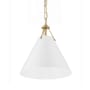 Crystorama Lighting Group Xavier 12" Wide Pendant Vibrant Gold
