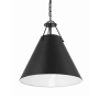 Crystorama Lighting Group Xavier 3 Light 16" Wide Pendant Matte Black