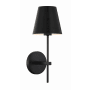 Crystorama Lighting Group Xavier 15" Tall Wall Sconce Matte Black