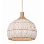 Crystorama Lighting Group Zanzibar 6 Light 26" Wide Pendant with Rattan Shade Soft Gold