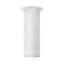 CSL Lighting Luxe Cylinder 4" Wide 2700K LED Semi-Flush Ceiling Fixture Semi Gloss White