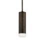 CSL Lighting Luxe 3" Wide 2700K LED Mini Pendant with Alabaster Shade Distressed Bronze / Alabaster