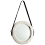 Cyan Design 12" Diameter Circular Framed Bathroom Mirror Nickel