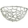 Cyan Design Enigma 12.5 Inch Diameter Aluminum Decorative Bowl Made in India Silver