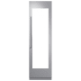 Dacor 24 Inch Wide Right Hinge Wine Cellar Door Panel Kit with Contemporary Handle for DRW24980RAP Silver Stainless