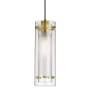 Dainolite Pasha 5" Wide Mini Pendant Aged Brass