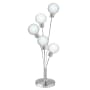 Dainolite 5 Light 29" Tall Tree Table Lamp Satin Chrome