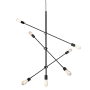 Dainolite 7 Light 28" Wide Chandelier Black