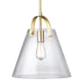 Dainolite 13" Wide Pendant Aged Brass
