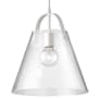 Dainolite 13" Wide Pendant Matte White