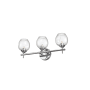 Dainolite Abii 3 Light 21" Wide Bathroom Vanity Light Polished Chrome
