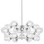 Dainolite Abii 18 Light 33" Wide Sputnik Chandelier Polished Chrome