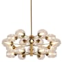 Dainolite Abii 18 Light 33" Wide Sputnik Chandelier Vintage Bronze