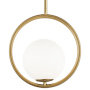 Dainolite Adrienna 10" Wide Pendant Aged Brass