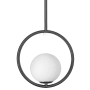Dainolite Adrienna 10" Wide Pendant Matte Black