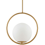 Dainolite Adrienna 16" Wide Pendant Aged Brass