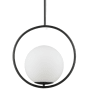 Dainolite Adrienna 16" Wide Pendant Matte Black