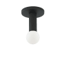 Dainolite Adams 5" Wide Semi-Flush Ceiling Fixture Matte Black
