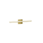 Dainolite Alexander 24" Wide LED Vanity Light Aged Brass / White