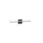 Dainolite Alexander 24" Wide LED Vanity Light Matte Black / White