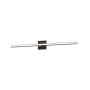 Dainolite Alexander 36" Wide LED Vanity Light Matte Black / White