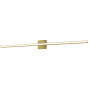 Dainolite Alexander 48" Wide LED Vanity Light Aged Brass / White