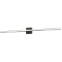 Dainolite Alexander 48" Wide LED Vanity Light Matte Black / White