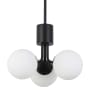 Dainolite Amanda 3 Light 15" Wide Multi Light Pendant Matte Black