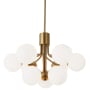 Dainolite Amanda 9 Light 24" Wide Chandelier Aged Brass