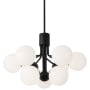 Dainolite Amanda 9 Light 24" Wide Chandelier Matte Black