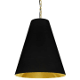 Dainolite Anaya 20" Wide Pendant Aged Brass / Black / Gold