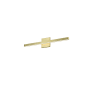 Dainolite Arandel 2" Wide LED Bath Bar Aged Brass