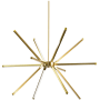 Dainolite Array 12 Light 32" Wide LED Sputnik Chandelier Aged Brass