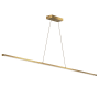 Dainolite Array 48" Wide LED Linear Pendant Aged Brass