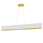 Dainolite Aubrey 51" Wide LED Linear Pendant Aged Brass / White / Gold
