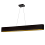 Dainolite Aubrey 51" Wide LED Linear Pendant Matte Black / Gold