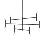 Dainolite Ava 12 Light 31" Wide Chandelier Matte Black