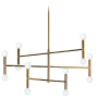 Dainolite Ava 12 Light 31" Wide Chandelier Vintage Bronze