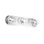 Dainolite Burlat 3 Light 25" Wide Vanity Strip Clear / Polished Chrome