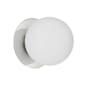 Dainolite Burlat 6" Tall Wall Sconce White / Polished Chrome